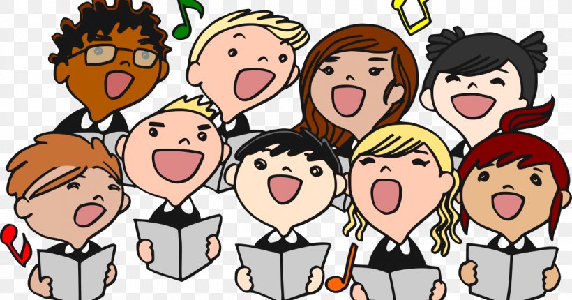 Choir Singing Song Clip Art, PNG, 1200x630px, Watercolor, Cartoon, Flower, Frame, Heart Download Free