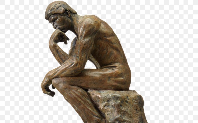 The Thinker Stone Sculpture Statue, PNG, 512x512px, Thinker, Art, Auguste Rodin, Bronze, Bronze Sculpture Download Free