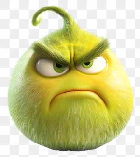 Grinch - Angry Green Cartoon Face Character PNG