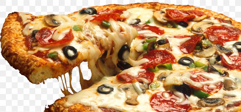 New York-style Pizza Restaurant Clip Art, PNG, 2645x1230px, Pizza, American Food, Bell Pepper, California Style Pizza, Cheese Download Free