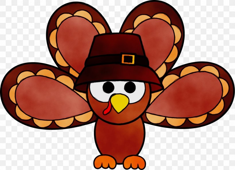 Thanksgiving Turkey Logo, PNG, 1413x1025px, Watercolor, Cartoon, Food, Hat, Headgear Download Free