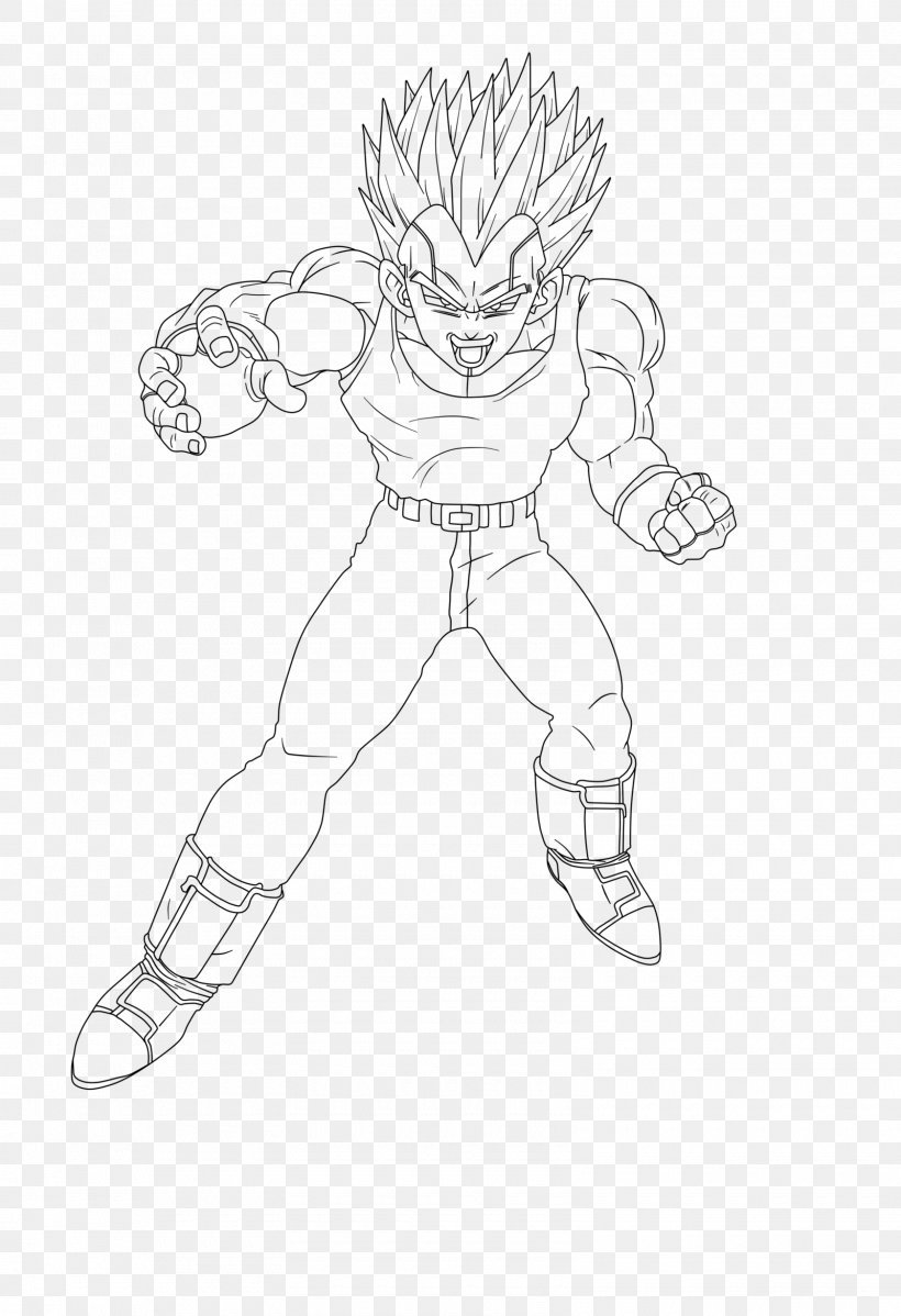 dragon ball z vegeta coloring pages