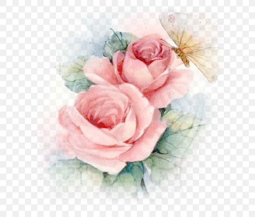 Watercolor Painting Watercolor: Flowers Garden Roses, PNG, 700x700px, Watercolor Painting, Art, Cut Flowers, Decoupage, Drawing Download Free