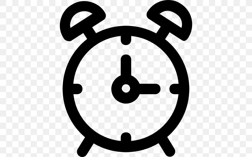 Alarm Clocks Timer, PNG, 512x512px, Clock, Alarm Clocks, Area, Black And White, Clock Face Download Free
