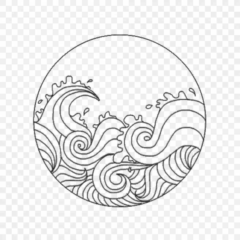 The Great Wave Off Kanagawa Drawing Wind Wave Waves Audio, PNG, 1000x1000px, Great Wave Off Kanagawa, Area, Art, Black, Black And White Download Free