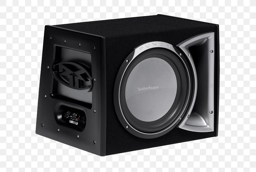 Subwoofer Car Computer Speakers Rockford Fosgate Loudspeaker, PNG, 600x554px, Subwoofer, Amplifier, Audio, Audio Equipment, Car Download Free