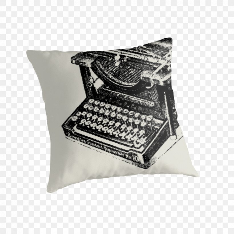 Throw Pillows Cushion Typewriter, PNG, 875x875px, Throw Pillows, Cushion, Pillow, Rectangle, Retro Style Download Free