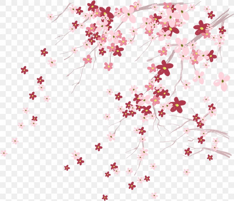 Wall Red, PNG, 1909x1644px, Wall, Area, Blossom, Branch, Cherry Blossom Download Free