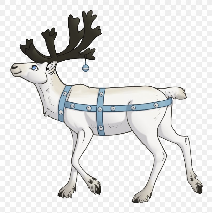 Reindeer Elk Antler Pack Animal Wildlife, PNG, 851x855px, Reindeer, Animal Figure, Animated Cartoon, Antler, Deer Download Free