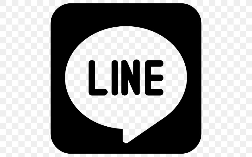 LINE Logo User Interface, PNG, 512x512px, Logo, Black And White, Brand, Font Awesome, Sign Download Free