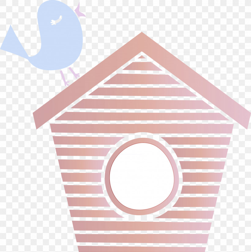 Pink Birdhouse Birdhouse, PNG, 2991x3000px, Cute Cartoon Bird, Bird House, Birdhouse, Pink Download Free