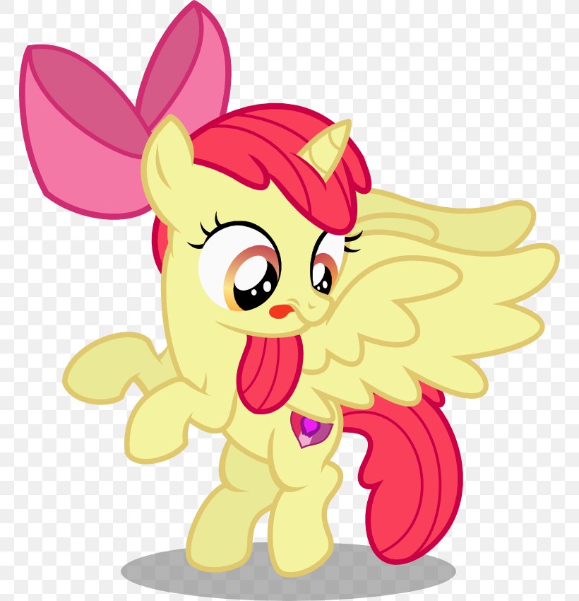 Pony Apple Bloom Applejack Rainbow Dash Winged Unicorn, PNG, 766x850px, Watercolor, Cartoon, Flower, Frame, Heart Download Free
