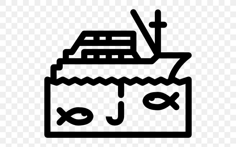 Fishing Vessel Transport Boat Clip Art, PNG, 512x512px, Fishing Vessel, Area, Black And White, Boat, Brand Download Free
