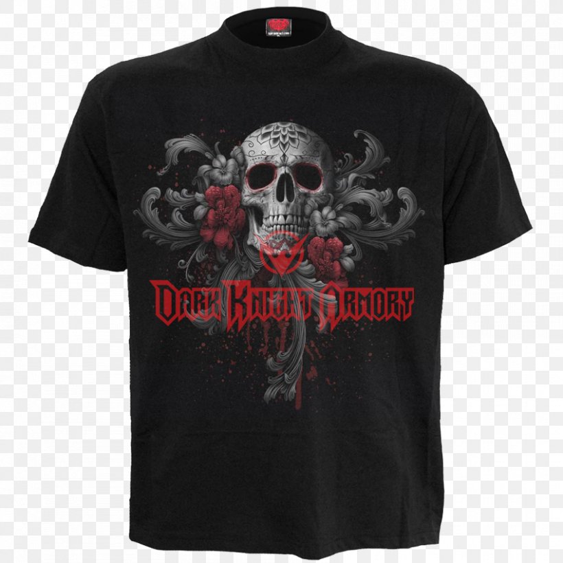 T-shirt Hoodie Clothing Skull, PNG, 850x850px, Tshirt, Active Shirt, Black, Bracelet, Brand Download Free