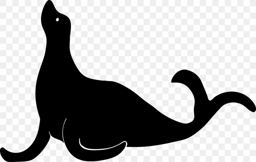 Sea Lion Pinniped Silhouette Clip Art, PNG, 1280x811px, Sea Lion, Black, Black And White, Carnivoran, Cat Download Free