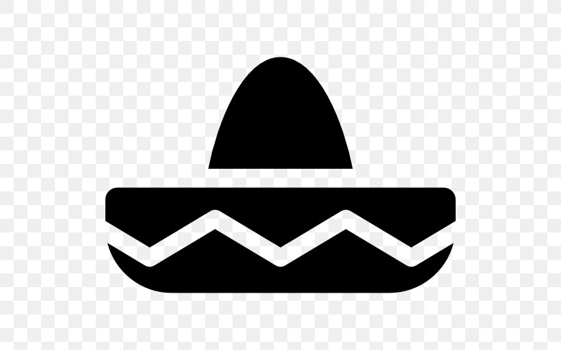 Sombrero Hat Mexico Clip Art, PNG, 512x512px, Sombrero, Black, Black And White, Brand, Clothing Download Free
