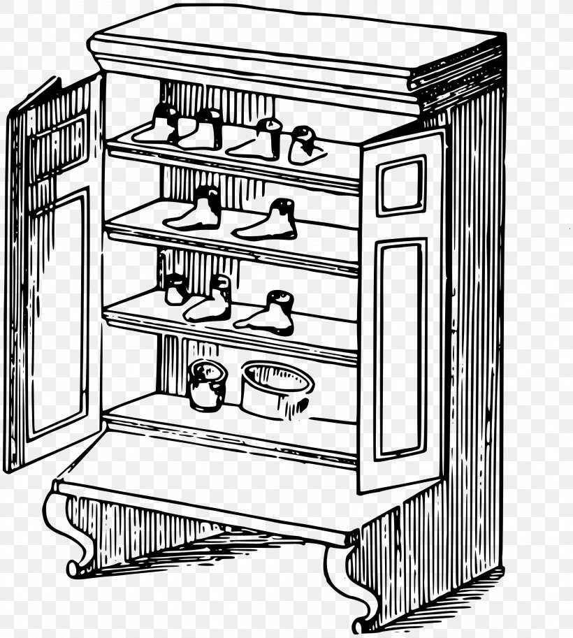 Closet Cupboard Clip Art, PNG, 2155x2400px, Closet, Armoires Wardrobes, Art, Black And White, Cabinetry Download Free