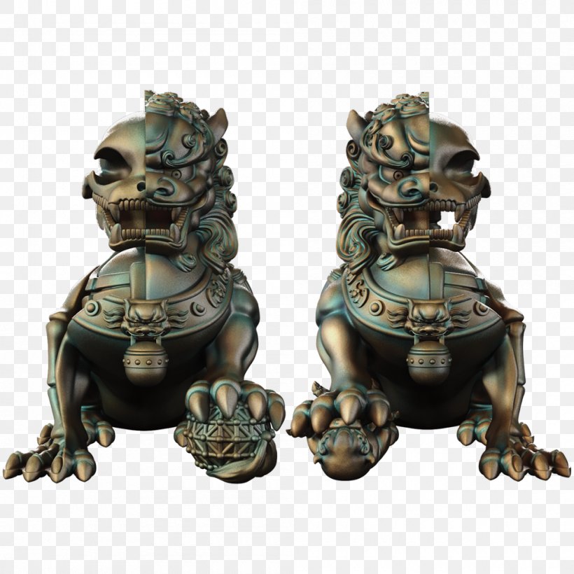 Pekingese Chinese Guardian Lions Sculpture Designer Toy, PNG, 1000x1000px, Pekingese, Anatomy, Antique, Brass, Bronze Download Free