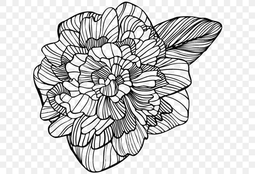 Floral Design /m/02csf Drawing Monochrome, PNG, 626x560px, Floral Design, Area, Artwork, Black And White, Cut Flowers Download Free