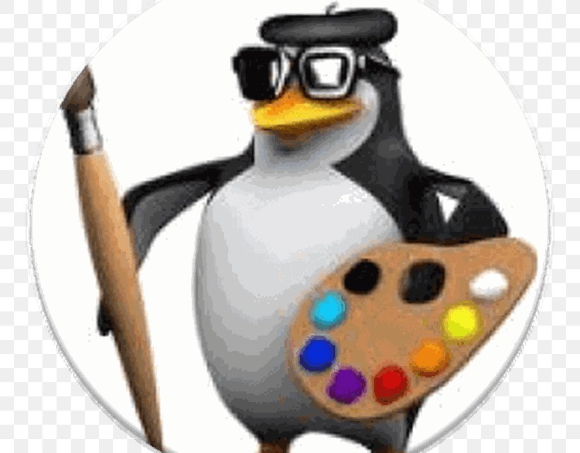 Penguin Palette Artist, PNG, 800x640px, Penguin, Artist, Beak, Bird, Drawing Download Free