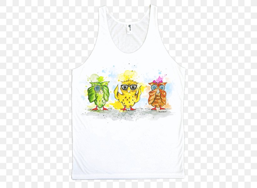 T-shirt Hoodie Owl Clothing Sleeveless Shirt, PNG, 480x600px, Tshirt, Active Tank, Baby Toddler Clothing, Clothing, Clothing Accessories Download Free