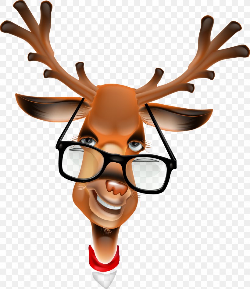 Rudolph Reindeer Santa Claus, PNG, 1556x1798px, Rudolph, Antler, Cartoon, Christmas, Deer Download Free