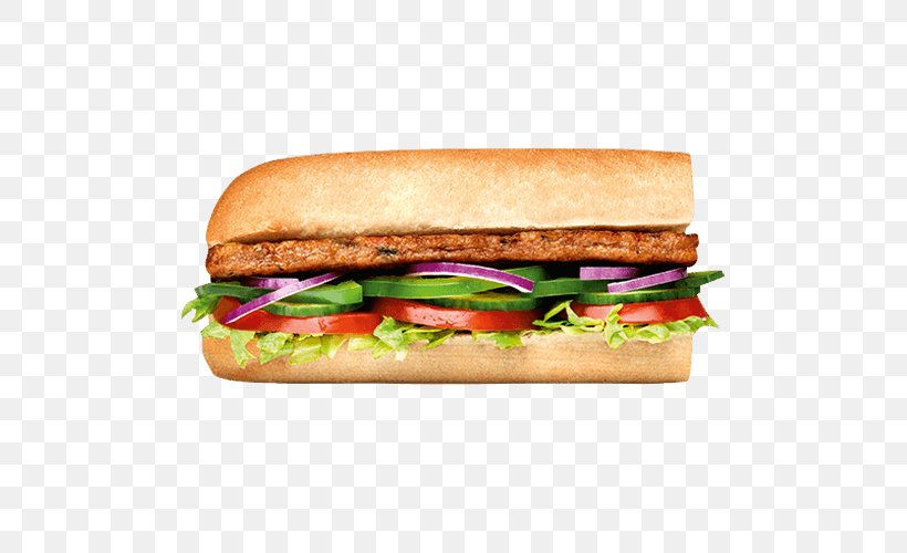 Vegetarian Cuisine Subway Steak Sandwich Veggie Burger, PNG, 500x500px, Vegetarian Cuisine, American Food, Baked Goods, Bologna Sandwich, Breakfast Sandwich Download Free