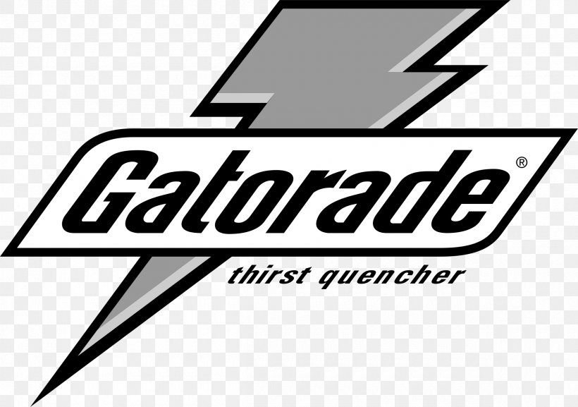 Logo The Gatorade Company, PNG, 2400x1689px, Logo, Area, Black And White, Brand, Gatorade Company Download Free