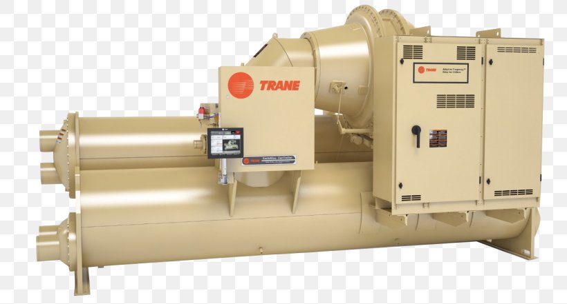 Water Chiller Milwaukee Trane Parts Center Centrifugal Compressor, PNG, 800x441px, Chiller, Air Conditioning, Air Handler, Aircooled Engine, Centrifugal Compressor Download Free