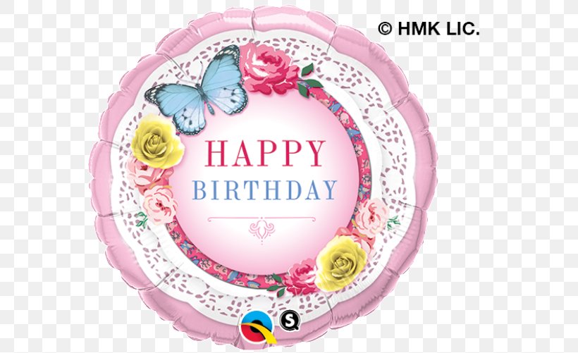 Happy Birthday Balloon Party Butterfly, PNG, 573x501px, Birthday, Balloon, Butterflies And Moths, Butterfly, Centrepiece Download Free