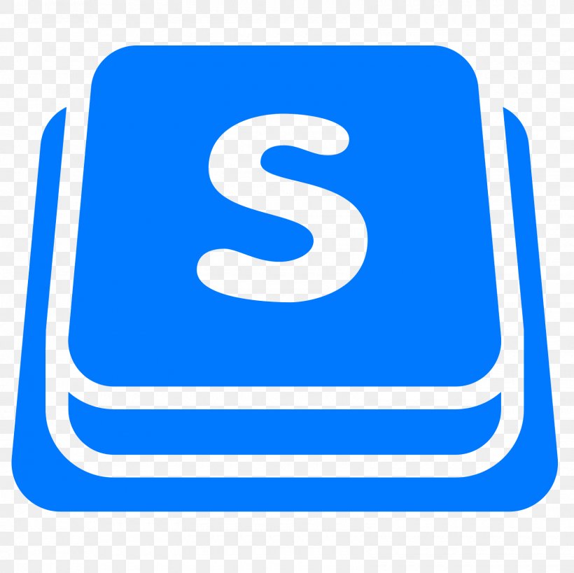 Sublime Text Logo, PNG, 1600x1600px, Sublime Text, Area, Atom, Blue, Brand Download Free