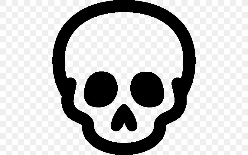 Skull Bone, PNG, 512x512px, Skull, Black And White, Bone, Desktop Environment, Face Download Free