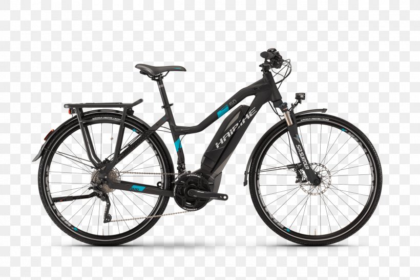 Haibike SDURO Trekking 6.0 (2018) Electric Bicycle Electric Vehicle, PNG, 2400x1600px, Haibike, Bicycle, Bicycle Accessory, Bicycle Drivetrain Part, Bicycle Frame Download Free