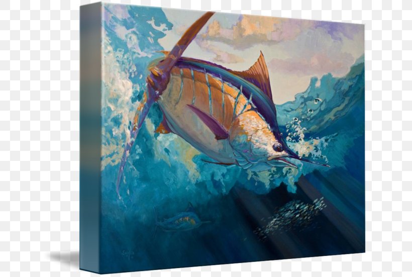Painting Billfish Art Atlantic Blue Marlin Fly Fishing, PNG, 650x551px, Painting, Art, Artist, Atlantic Blue Marlin, Billfish Download Free