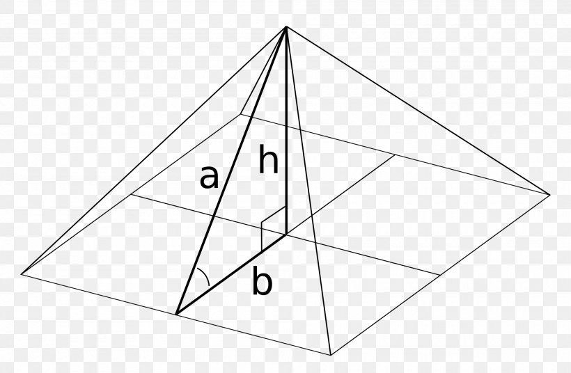 Triangle Square Pyramid Golden Ratio Geometry, PNG, 2000x1308px, Triangle, Apothem, Area, Base, Black And White Download Free