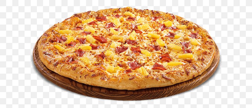 Hawaiian Pizza Cuisine Of Hawaii Vegetarian Cuisine Italian Cuisine, PNG, 740x352px, Pizza, American Food, Baked Goods, Barbecue Chicken, California Style Pizza Download Free