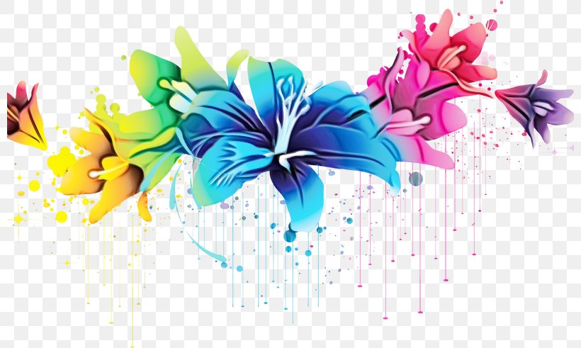 Graphic Design Plant Clip Art Flower Petal, PNG, 800x491px, Watercolor, Flower, Paint, Petal, Plant Download Free