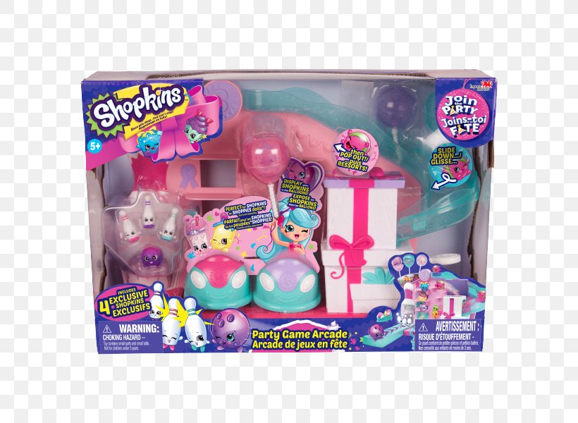 Shopkins Arcade Game Party Game Moose Toys, PNG, 600x600px, Shopkins, Amazoncom, Amusement Arcade, Arcade Game, Doll Download Free