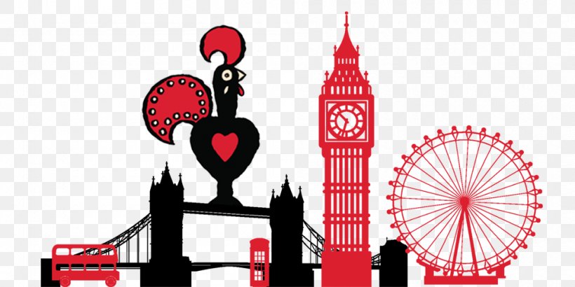 Big Ben Tower Bridge Clip Art Image, PNG, 1000x500px, Big Ben, Brand, City Of London, Heart, Logo Download Free