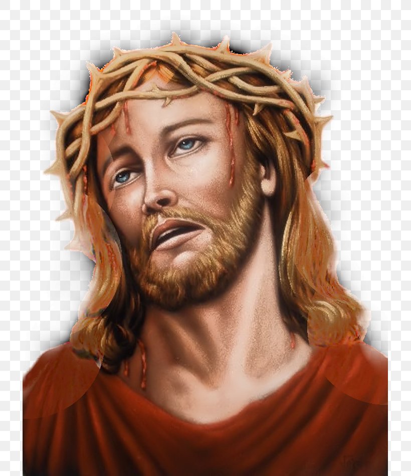Jesus Crown Of Thorns Lord's Prayer Prophet, PNG, 729x950px, Jesus, Beard, Chin, Chorale, Crown Of Thorns Download Free
