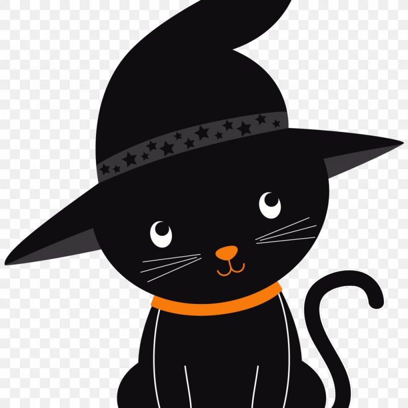 Black Cat Kitten Clip Art Halloween, PNG, 1024x1024px, Cat, Beak, Black, Black Cat, Carnivoran Download Free