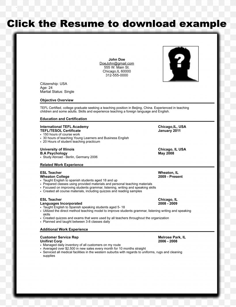 Résumé Curriculum Vitae Cover Letter Template Application For ...