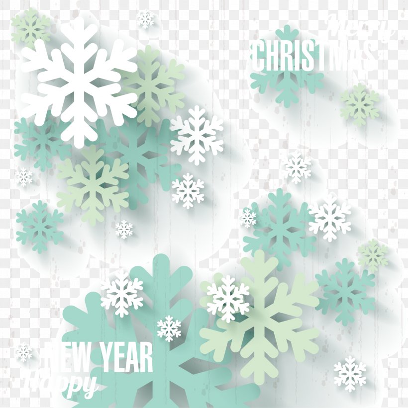 Snowflake Euclidean Vector Winter, PNG, 2106x2109px, Snow, Blizzard, Blue Ice, Crystal, Green Download Free
