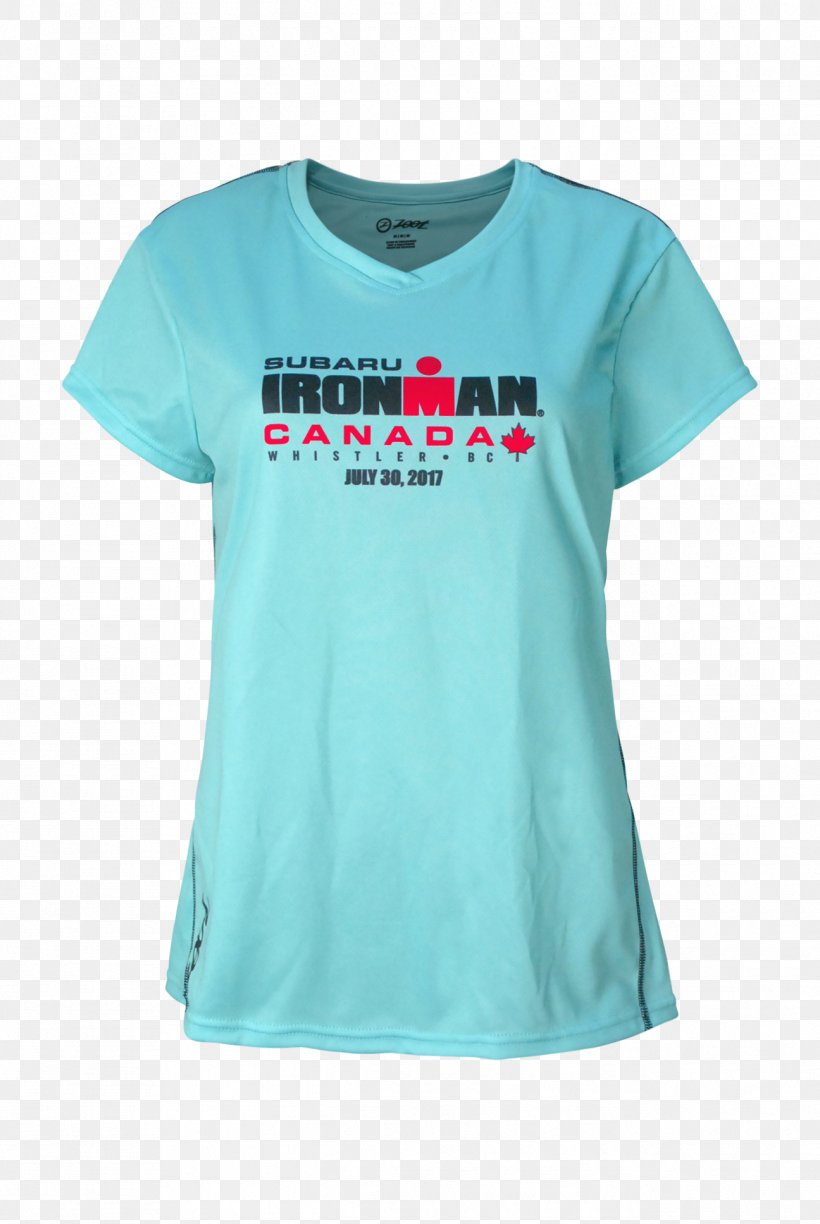 T-shirt Ironman Canada Sleeve Neck, PNG, 1296x1936px, Tshirt, Active Shirt, Aqua, Azure, Blue Download Free