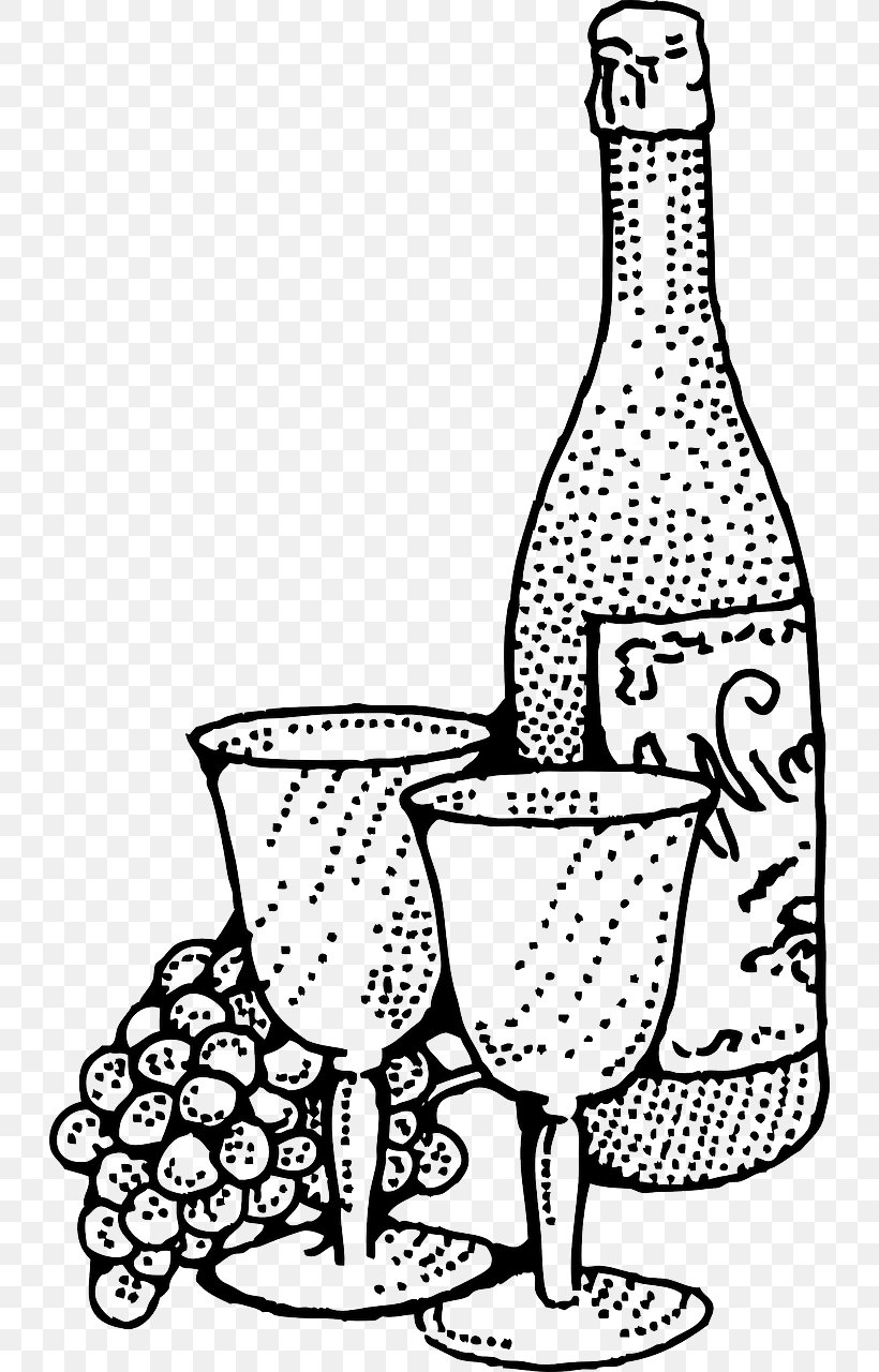White Wine Red Wine Clip Art, PNG, 728x1280px, Wine, Alcoholic Drink, Black And White, Bottle, Cooking Download Free