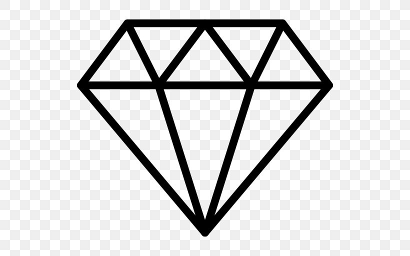 Diamond Jewellery Gemstone, PNG, 512x512px, Diamond, Area, Black, Black And White, Diamond Cut Download Free