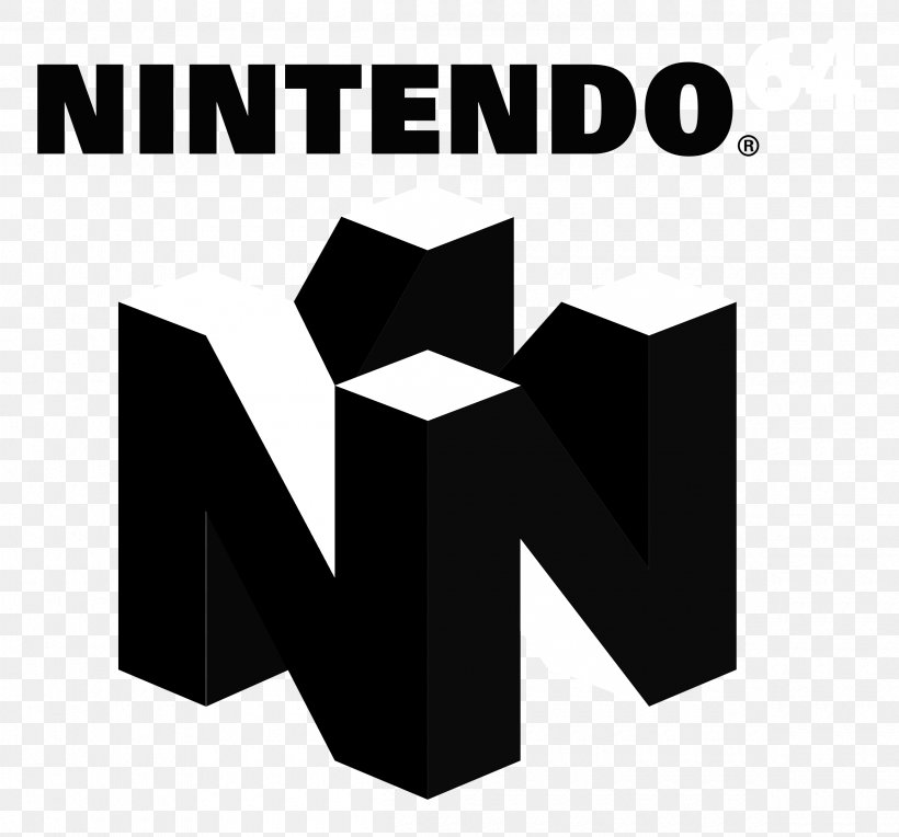 Nintendo 64 Super Nintendo Entertainment System Logo Bomberman 64, PNG, 2400x2238px, Nintendo 64, Black, Black And White, Bomberman 64, Brand Download Free