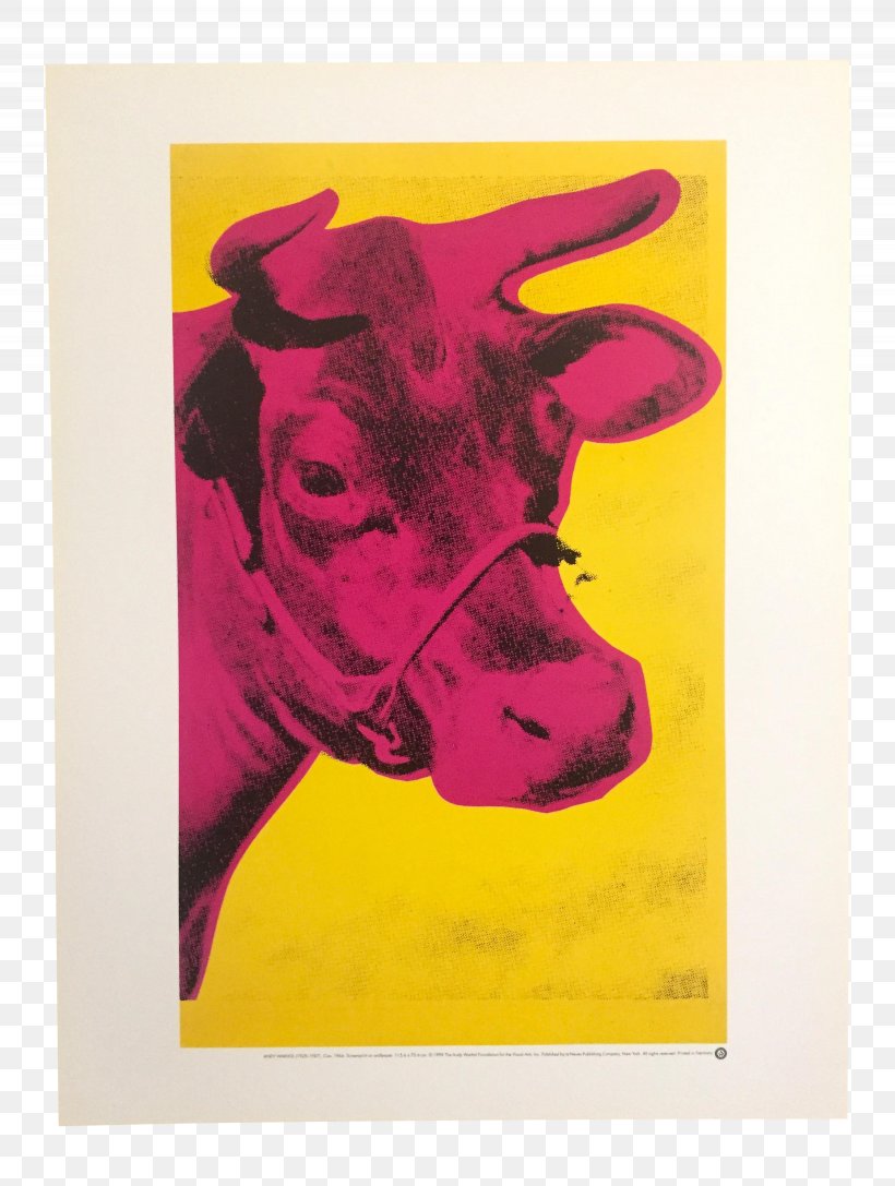 Cow Wallpaper Printmaking Art Screen Printing, PNG, 2460x3263px, Cow Wallpaper, Acrylic Paint, Allposterscom, Andy Warhol, Art Download Free