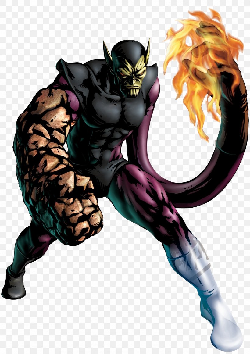 Super-Skrull Human Torch Marvel Vs. Capcom 3: Fate Of Two Worlds Marvel Universe, PNG, 1089x1543px, Skrull, Action Figure, Art, Character, Charlie Adler Download Free