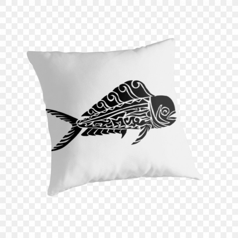 Mahi-mahi Throw Pillows Drawing, PNG, 875x875px, Mahimahi, Bag, Canvas, Charcoal, Cushion Download Free